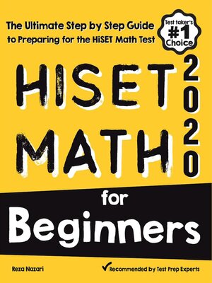 cover image of HiSET Math for Beginners